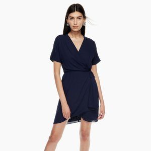 Black Babaton Wrap Dress
